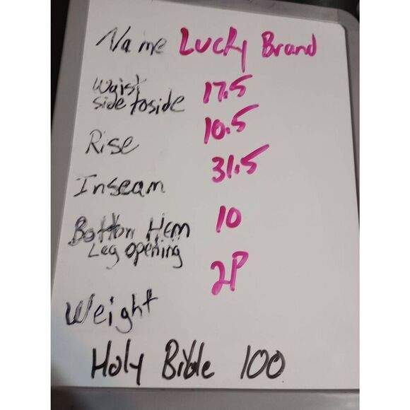 Lucky Brand Jeans Men's 34 Thrashed Light Wash - Picture 9 of 9